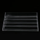 5 Tiers Clear Acrylic Nail Polish Varnish Display Stand Table Top Lipstick Organizer Shop Counter Retail Rack Holds 65 Bottles