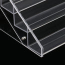 5 Tiers Clear Acrylic Nail Polish Varnish Display Stand Table Top Lipstick Organizer Shop Counter Retail Rack Holds 65 Bottles
