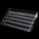 5 Tiers Clear Acrylic Nail Polish Varnish Display Stand Table Top Lipstick Organizer Shop Counter Retail Rack Holds 65 Bottles