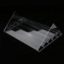 5 Tiers Clear Acrylic Nail Polish Varnish Display Stand Table Top Lipstick Organizer Shop Counter Retail Rack Holds 65 Bottles