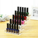 Premium Quality Clear Acrylic 5 Step Nail Polish Organizer Table Desk Display Holder for 25 Bottles
