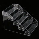 Premium Quality Clear Acrylic 5 Step Nail Polish Organizer Table Desk Display Holder for 25 Bottles