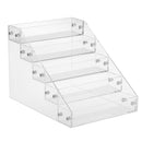 Premium Quality Clear Acrylic 5 Step Nail Polish Organizer Table Desk Display Holder for 25 Bottles