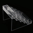 Premium Quality Clear Acrylic 5 Step Nail Polish Organizer Table Desk Display Holder for 25 Bottles