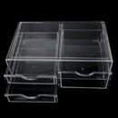 Large Clear Acrylic Makeup Case Cosmetic Organizer 3 Drawers Polish Varnish Lipstick Storage Jewelry Display Box