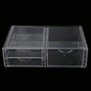 Large Clear Acrylic Makeup Case Cosmetic Organizer 3 Drawers Polish Varnish Lipstick Storage Jewelry Display Box