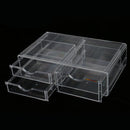 Large Clear Acrylic Makeup Case Cosmetic Organizer 3 Drawers Polish Varnish Lipstick Storage Jewelry Display Box