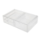 Large Clear Acrylic Makeup Case Cosmetic Organizer 3 Drawers Polish Varnish Lipstick Storage Jewelry Display Box