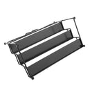 Home Shop Use Women Perfume Lipsticks Nail Polish Storage 3 Tiers Metal Nail Polish Display Wall Rack Organizer Holds 24 Bottles Black