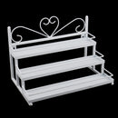 Women Perfume Lipsticks Nail Polish Storage 3 Tiers Metal Nail Polish Display Wall Rack Organizer Holds 36 Bottles White