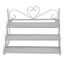 Women Perfume Lipsticks Nail Polish Storage 3 Tiers Metal Nail Polish Display Wall Rack Organizer Holds 36 Bottles White