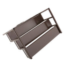 Women Perfume Lipsticks Nail Polish Storage 3 Tiers Metal Nail Polish Display Wall Rack Organizer Holds 36 Bottles Brown