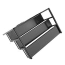 Women Perfume Lipsticks Nail Polish Storage 3 Tiers Metal Nail Polish Display Wall Rack Organizer Holds 36 Bottles Black