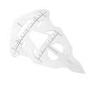 Reusable Plastic Face Eyebrow Measuring Shaper Ruler Lip Tattoo Stencil Measure Permanent Makeup Tool