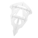 Reusable Plastic Face Eyebrow Measuring Shaper Ruler Lip Tattoo Stencil Measure Permanent Makeup Tool