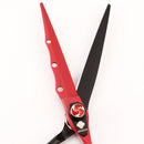 7.9 Inch Hair Cutting Styling Trimming Scissors Barber Shears for Hair Stylists Red & Black Stainless Steel Ultra-Sharp
