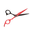 7.9 Inch Hair Cutting Styling Trimming Scissors Barber Shears for Hair Stylists Red & Black Stainless Steel Ultra-Sharp
