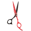 7.9 Inch Hair Cutting Styling Trimming Scissors Barber Shears for Hair Stylists Red & Black Stainless Steel Ultra-Sharp