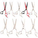 Professional Stainless Steel Barber Salon Hair Cutting Thinning Scissors Shears Hairdressing Set Stylist Tool 6 inch with Finger Rest