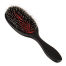 Durable Plastic Black Oval Salon Home Hair Extension Wig Brush Detangling Cushion Back Comb