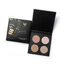 Set of 7 Professional Eye Face Lip Makeup Set Powder Eyeshadow Eyebrow Palette Waterproof Black Mascara Eyeliner Pen + Lip Gloss