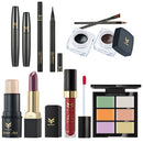 6 Colors Concealer Palette Set w/ Eye Liner Pen Lip Shimmer Stick Makeup Kit