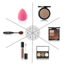 6 Pcs Essential Long Lasting Make Up Set Concealer + Lip Gloss+ Eyebrow Powder+ Make Up Brush+Pressed Powder+Sponge Puff Kit