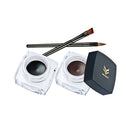 12 colors EyeShadow Palette Eyebrow Powder Set with Waterproof Long Lasting Eyeliner Pen Black Brown Gel Black Mascara
