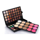 Professional Eyeshadow Foundation Blush Contour Highlighter Makeup Palette Cosmetic Kit Set - Includes 80 Colors matte and shimmer eyeshadows, 6 Colors blushers, 9 Colors foundation creams