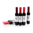 New 6 Colors/Set Velvet Waterproof Liquid Lip Gloss Matte Long Lasting Lipstick Lip Tint Beauty Red Wine Bottle Design