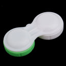 Set Of 10PCS Compact Portable Contact Lens Case Storage Box Organizer Travel Accessory Green Non-Transparent