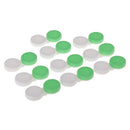 Set Of 10PCS Compact Portable Contact Lens Case Storage Box Organizer Travel Accessory Green Non-Transparent
