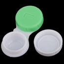 Set Of 10PCS Compact Portable Contact Lens Case Storage Box Organizer Travel Accessory Green Non-Transparent