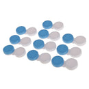 Set Of 10PCS Compact Portable Contact Lens Case Storage Box Organizer Travel Accessory Blue Non-Transparent