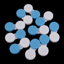 Set Of 10PCS Compact Portable Contact Lens Case Storage Box Organizer Travel Accessory Blue Non-Transparent