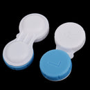 Set Of 10PCS Compact Portable Contact Lens Case Storage Box Organizer Travel Accessory Blue Non-Transparent