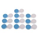 Set Of 10PCS Compact Portable Contact Lens Case Storage Box Organizer Travel Accessory Blue Non-Transparent