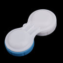 Set Of 10PCS Compact Portable Contact Lens Case Storage Box Organizer Travel Accessory Blue Non-Transparent