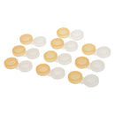 Set Of 10PCS Compact Portable Contact Lens Case Storage Box Organizer Travel Accessory Orange Non-Transparent