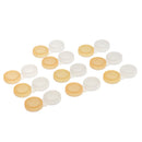 Set Of 10PCS Compact Portable Contact Lens Case Storage Box Organizer Travel Accessory Orange Non-Transparent