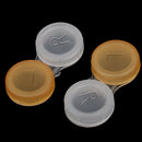Set Of 10PCS Compact Portable Contact Lens Case Storage Box Organizer Travel Accessory Orange Non-Transparent