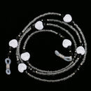 Long Lightweight Anti Slip Eyeglasses Sunglasses Spectacles Holder Necklace Travel Trip Hiking Outdoor Accessory Black