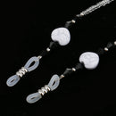Long Lightweight Anti Slip Eyeglasses Sunglasses Spectacles Holder Necklace Travel Trip Hiking Outdoor Accessory Black