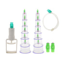 12 Cups Medical Chinese Magnet Vacuum Suction Cupping Body Massage Therapy Healthy Pull Out Apparatus