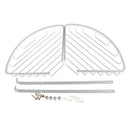 Alumimum Bathroom Kitchen Corner Shower Caddy 2 Layers Storage Rack Organizer Holder Towel Hook Shelf