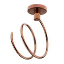 Copper Hair Dryer Blower Spiral Stand Holder Wall Mounted Organizer Hair Drier Rack Shelf Hotel Salon Bracket Bathroom Washroom Accessories