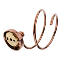 Copper Hair Dryer Blower Spiral Stand Holder Wall Mounted Organizer Hair Drier Rack Shelf Hotel Salon Bracket Bathroom Washroom Accessories