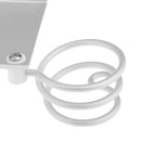 Durable Metal Wall Mount Hair Dryer Blower Holder Organizer with 2 Cup Storage Rack