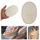 1 piece Beige Oval Shaped Bath Shower Washing Exfoliator Face Body Skin Loofah Scrubber Brush SPA Massage Sponge Pad