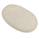1 piece Beige Oval Shaped Bath Shower Washing Exfoliator Face Body Skin Loofah Scrubber Brush SPA Massage Sponge Pad